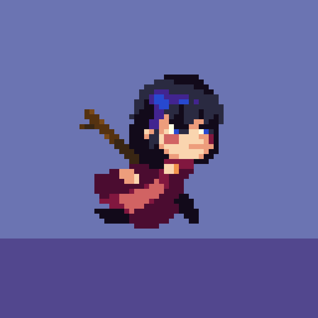 Character run animation