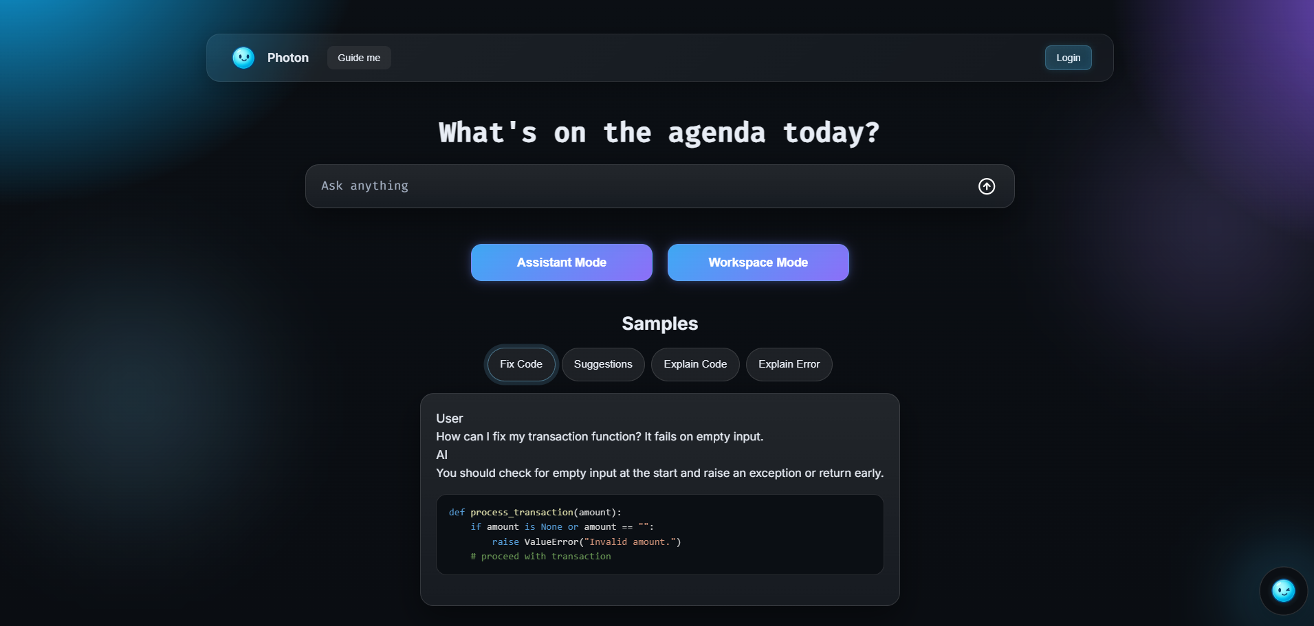 Photon preview